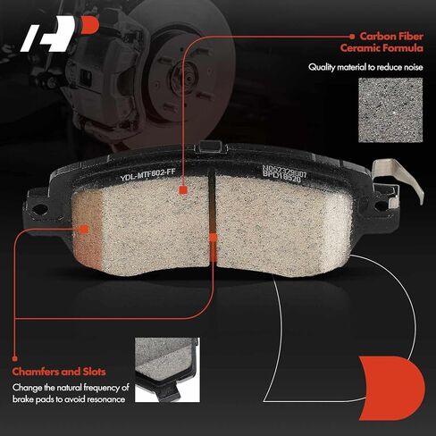 A-Premium Front Ceramic Disc Brake Pads Set Compatible with Toyota Yaris 2019-2020, Yaris iA 2017-2018 & Scion iA 2016, 4 Pcs in Saudi Arabia