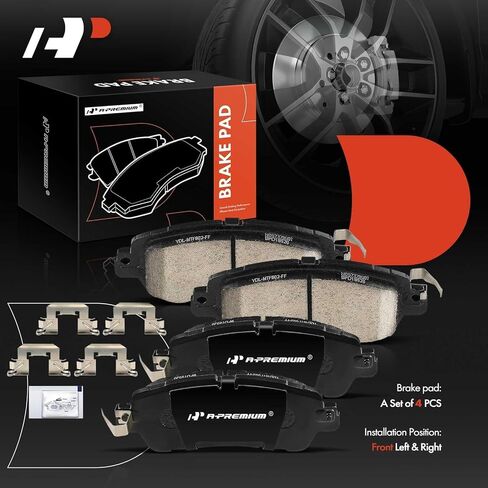 A-Premium Front Ceramic Disc Brake Pads Set Compatible with Toyota Yaris 2019-2020, Yaris iA 2017-2018 & Scion iA 2016, 4 Pcs in Saudi Arabia