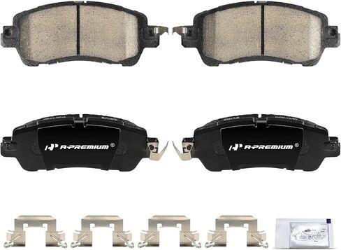 A-Premium Front Ceramic Disc Brake Pads Set Compatible with Toyota Yaris 2019-2020, Yaris iA 2017-2018 & Scion iA 2016, 4 Pcs in Saudi Arabia