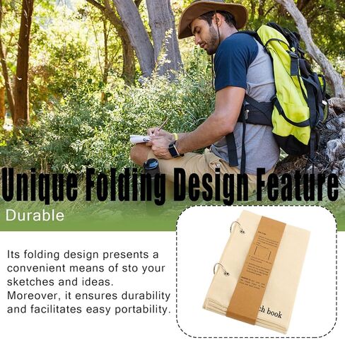 lvifloae Blank Fabric Sketchbook Art Journaling Fabric Sketch Book Linen Folding Portable Travel Journal Fabric Planner Notebook Stitchbook Spiral Bound Sketchbook for Drawing Writing in Saudi Arabia