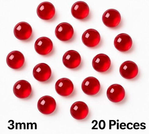 3mm Pure Ruby Crafting Pearls – Precision-Cut • Heat-Resistant • Premium Quality in Saudi Arabia