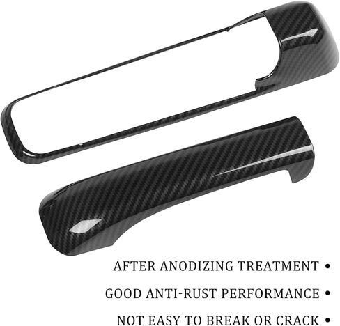 Hoolcar Exterior Door Handle Covers Outside Doorknob Cover for 2010-2017 Dodge Ram, Black in Saudi Arabia