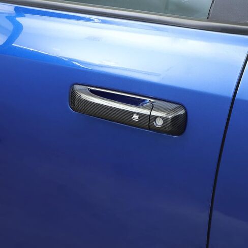 Hoolcar Exterior Door Handle Covers Outside Doorknob Cover for 2010-2017 Dodge Ram, Black in Saudi Arabia