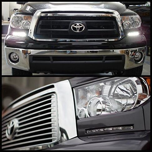 AKKON - For 07-13 Tundra 08-13 Sequoia Pickup Truck Silver LED Bumper DRL Fog Light Lamp Replacement in Saudi Arabia
