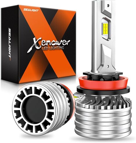 مصابيح الضباب SEALIGHT الأكثر سطوعًا 9005/HB3 H11/H8/H9/H16، 140,000LM و100W، 6500K أبيض بارد، 60000 ساعة، مصابيح ضباب جاهزة لعمر Canbus، سيارة الضباب، حزمة من 4 in Saudi Arabia
