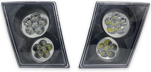 لمصابيح الضباب VNL LED المتوافقة مع 2003-2017 فولفو VNL VN Haul Truck مصابيح الضباب زوج مصابيح النهار الجري اليسار واليمين in Kuwait