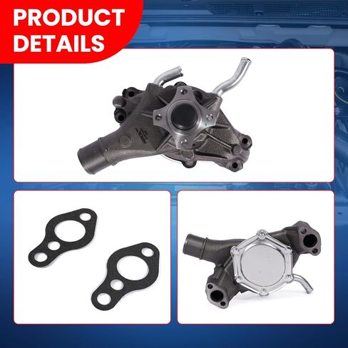 MOCA 130-1820 مضخة مياه للمحرك تناسب 96-05 لسيارة شيفروليه أسترو V6 4.3L، 99-13 لسيارة GMC Sierra 1500 V6 4.3L، 2000 لسيارة Isuzu Hombre V6 4.3L، 02-05 لسيارة Workhorse FasTrack FT1261 V8 5.7L in Kuwait