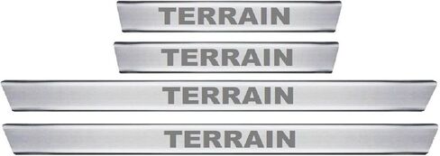 Generic MELEXI Chrome Door SILL Protector 4 Door S.Steel Compatible with GMC Terrain 2010 to 2024 in Saudi Arabia