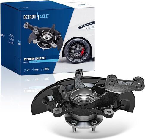 Detroit Axle - Front Left Steering Knuckle for Toyota 12-17 Camry 13-16 Avalon, Driver Side Steering Knuckle & Wheel Bearing Hub Assembly 2012 2013 2014 2015 2016 2017 Replacement in Saudi Arabia
