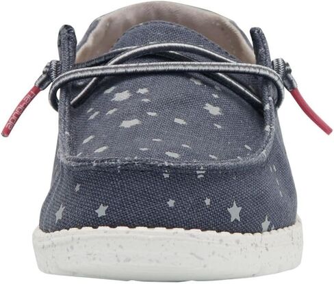 Hey Dude Girl's Wendy Youth Linen Grey Multiple | Girl’s Shoes | Girl’s Lace Up Loafers | Comfortable & Light-Weight in Kuwait