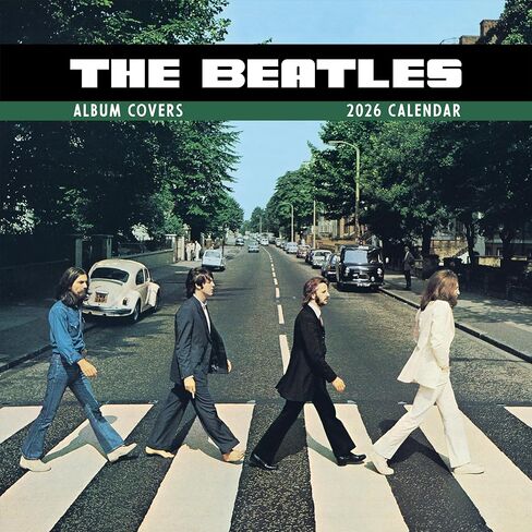 TF Publishing 2026 The Beatles: In Black & White Wall Calendar - Large Grids for Appointments and Scheduling - Monthly Wall Calendar 2026 with Matte Paper for Home and Office Organization - 12x12in in Saudi Arabia
