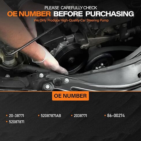 21-5419 Power Steering Pump Fits for Honda RSX CR-V TSL Accord Element 2.0L 2.4L l4 Replace OE 56110-PND-J01, 56110-PNB-A03, 56110-RBB-E02, 56110-PNB-A04, 56110-PZD-A02, 56110-PNB-A01 in Kuwait