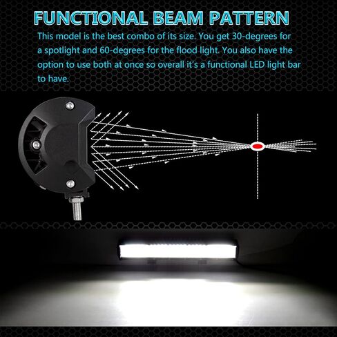Willpower 18 inch 450W LED Light Bar 4 Row Spot Flood Combo Beam Off Road Lights Work Light with Wiring Harness for Vehicle Trucks SUV ATV UTV Boat Lights, 12V 24V Waterproof in Saudi Arabia