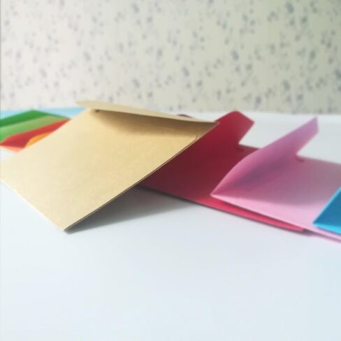 50 Pcs Mini Envelopes, 10 Colors Gift Card Envelopes, Perfect for Personalize Gift Cards, Birthday Party, Wedding or Thanks Giving Cards (4.5 x 3.2 Inches) in Saudi Arabia