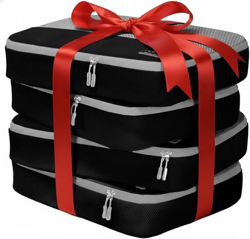 Large Packing Cubes for Suitcases - 4 Pcs set of Packing Cubes for Travel - Packing Cubes for Carry on Suitcase Organizer Bags - Travel Cubes Travel Organizer Bags for Luggage in Kuwait