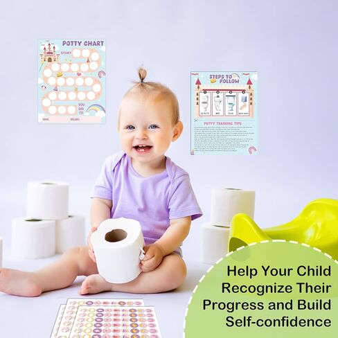 Potty Training Chart, 10 Truck Potty Training Reward Chart for Toilet Success, 8"x10" Routine Calendar with Stickers for Toddler Boys - B03 in Saudi Arabia