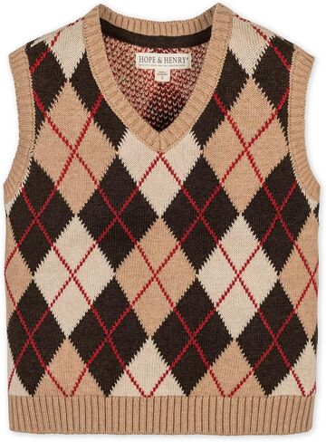 Hope & Henry Boys' V-Neck Sweater Vest in Kuwait