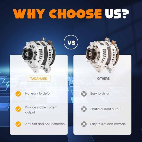 200A New Alternator AND0591 Compatible with 2012-2017 2012 2013 2014 2015 2016 2017 Ford F-150 F150 3.5L 3.7L CL3T10300BA 40052283R 1042106670 210-0826 in Saudi Arabia
