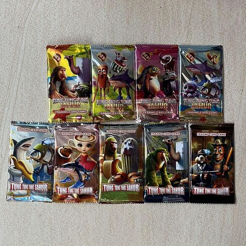 1 Box/288pcs Official Italian Brainrot Rot Cards Collection, Tralalero Tralala&Tung Tung Tung Sahur,Gold Card Flash Card Collection, Rare (288Pc Whole Box) in Saudi Arabia