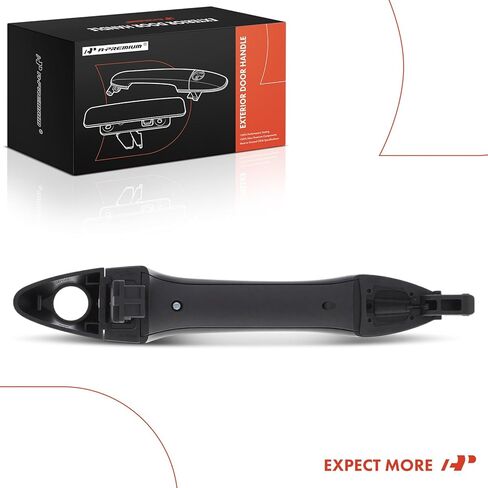 A-Premium Front Left Driver Side Exterior Door Handle with Keyhole Compatible with Kia Forte 2014-2018, Forte Koup 2014-2017, Primed Black in Saudi Arabia