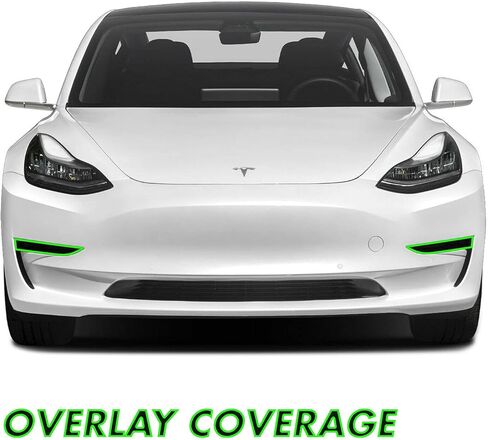 SlickMod PreCut Vinyl Smoke Tint for 2020-2022 Tesla Model Y Headlight (2. Headlight Eyelid, Gloss Black) in Saudi Arabia