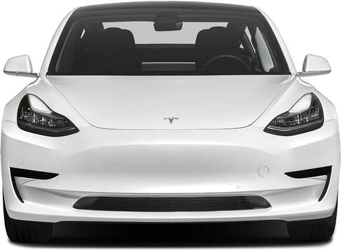 SlickMod PreCut Vinyl Smoke Tint for 2020-2022 Tesla Model Y Headlight (2. Headlight Eyelid, Gloss Black) in Saudi Arabia