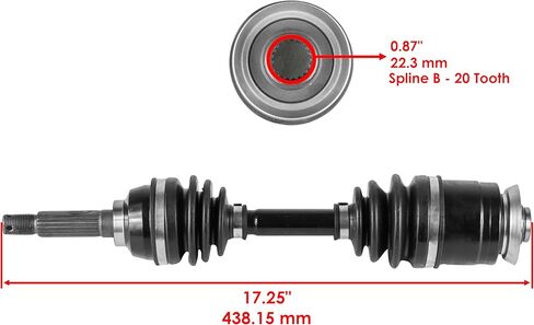 Caltric 54901-19B31 Front CV Axles Compatible with Suzuki QuadRunner LTF250F 1997-2002 Left And Right in Saudi Arabia