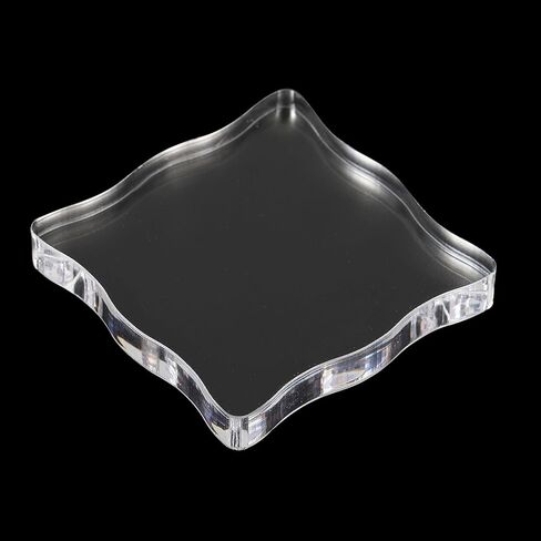 2 "x 2" الاكريليك ختم كتلة، واضح ختم كتلة الزخرفية تصاعد كتل شكل الرأس لسكرابوكينغ DIY الحرف بطاقة صنع in Saudi Arabia