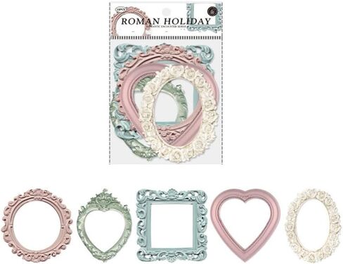 10Sheet Lace Frames Scrapbook Paper Vintage Hollow Embossed Photo Materials for DIY Junk Journal Crafts Journaling Scrapbooking Supplies in Saudi Arabia