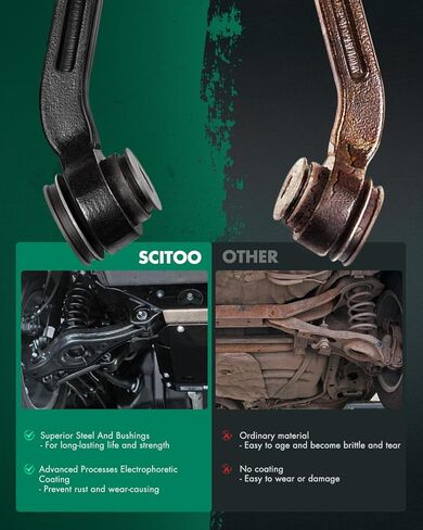 طقم تعليق SCITOO 6 قطع 2 وصلة نهاية شريط أمامي 2 علوي 2 ذراع تحكم سفلي ومفاصل كروية جانب الركاب مناسب لسيارة شيفروليه C1500 C2500 تاهو لجي إم سي C1500 C2500 يوكون in Kuwait