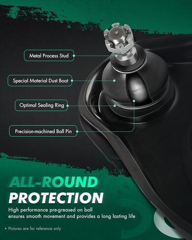 طقم تعليق SCITOO 6 قطع 2 وصلة نهاية شريط أمامي 2 علوي 2 ذراع تحكم سفلي ومفاصل كروية جانب الركاب مناسب لسيارة شيفروليه C1500 C2500 تاهو لجي إم سي C1500 C2500 يوكون in Kuwait