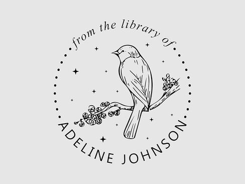 Personalized Book Embosser Custom, Personal Book Embosser Stamp, Bird Stamp Custom, Customized Book Stamp, Library Stamp Personalized, From The Library Of Custom Stamp, 1.5 x 1.5 inches in Saudi Arabia