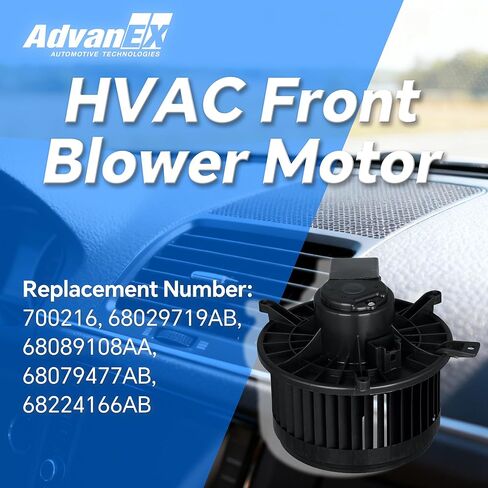 محرك منفاخ أمامي HVAC 700216 متوافق مع دودج جراند كارافان/دورانجو كرايسلر تاون آند كانتري جيب جراند شيروكي استبدال 68029719AB 68224166AB in Saudi Arabia