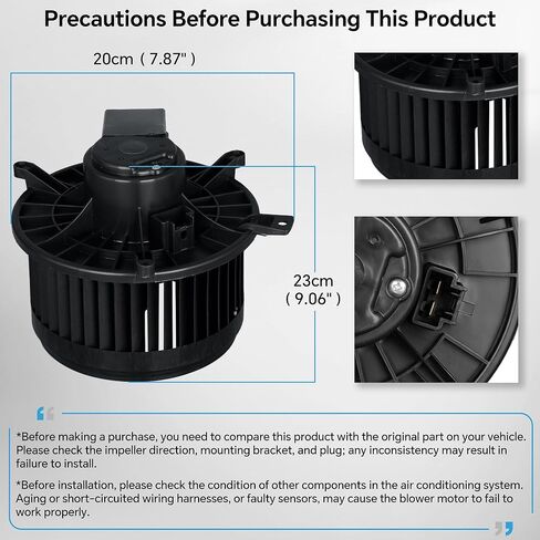 محرك منفاخ أمامي HVAC 700216 متوافق مع دودج جراند كارافان/دورانجو كرايسلر تاون آند كانتري جيب جراند شيروكي استبدال 68029719AB 68224166AB in Saudi Arabia