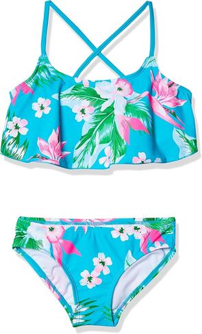 Kanu Surf Girls' Karlie Flounce Bikini Beach Sport 2 Piece Swimsuit in Kuwait