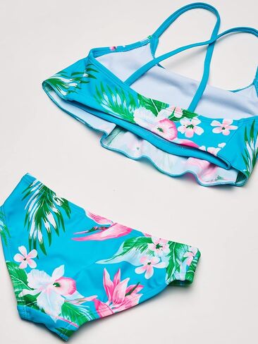 Kanu Surf Girls' Karlie Flounce Bikini Beach Sport 2 Piece Swimsuit in Kuwait