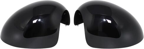 Left Right Side Mirror Caps Rearview Mirror Cover Cap Glossy Black Pair Compatible with Mini R55 R56 R57 R58 R59 R60 R61 2007-2016 Manual Folding Mirrors Only - Replace for 51162754913,51162754914 in Saudi Arabia