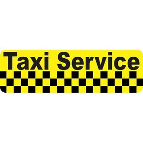 StickerTalk Taxi Service Magnet, 10 inches by 3 inches in Saudi Arabia