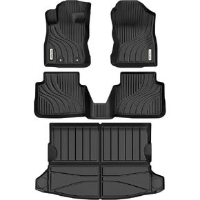 YITAMOTOR Floor Mats Compatible with 2014-2018 Subaru Forester, Custom Fit Black TPE Floor Liners 1st & 2nd Row All-Weather Protection in Kuwait