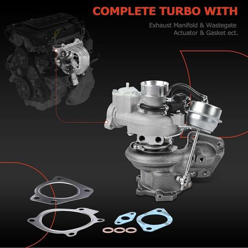 A-Premium Complete Turbocharger Turbo Kit with Gasket Compatible with Buick Regal 2011-2013, Verano 2013-2016 & Chevrolet Cobalt HHR 2008-2010 & Pontiac Solstice 07-09 & Saturn Sky 07-10, 2.0L, K04 in Saudi Arabia