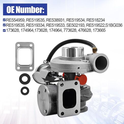 4045 S1BG036 Turbocharger Compatible with John Deere 4045 5030H 5030TF 5030HF HF270–Replace RE519535,RE538931 - Replace RE554959 in Saudi Arabia