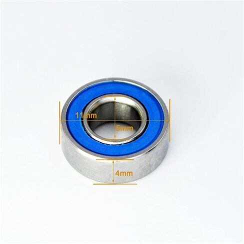 10pcs Stainless SMR115 2RS 5 * 11 * 4mm DDU Inner Diameter 5mm High Speed 1150 MR115 Miniature Bearing Ball Bearings in Saudi Arabia