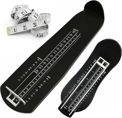 pozzolanas Foot Measurement Device Shoe Size Measuring Devices for Adults and Kids with Soft Tape Measure US Standard in Kuwait