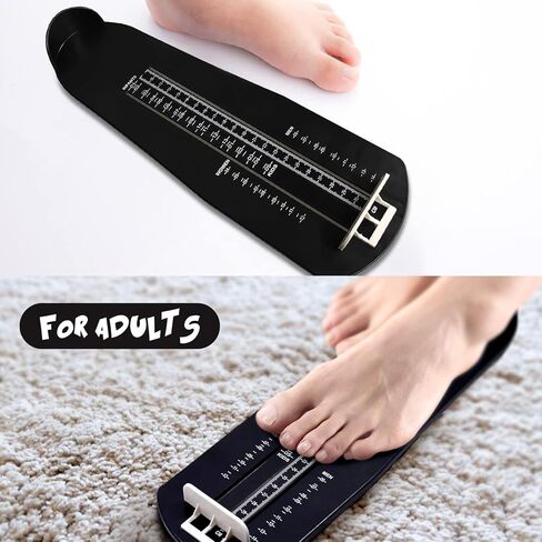 pozzolanas Foot Measurement Device Shoe Size Measuring Devices for Adults and Kids with Soft Tape Measure US Standard in Kuwait