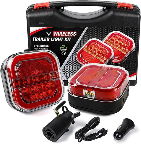 2Pcs 6.3" Oval Truck Trailer Led Tail,12V Trailer Lights with Reflector, Led Trailer Lights Flush Mount in Saudi Arabia
