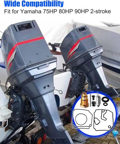 مجموعة إعادة بناء المكربن ​​كارب مناسبة لياماها 75HP 80HP 90HP 2-Stroke استبدال 6H1-W0093-10-00 in Saudi Arabia