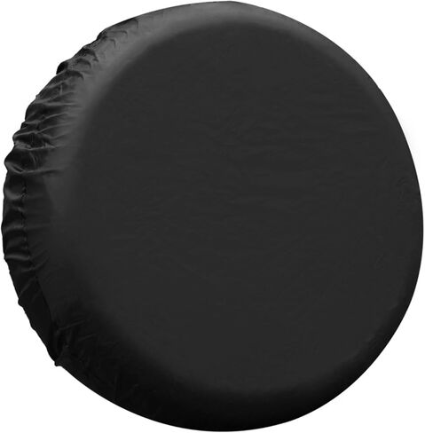 Universal 190T Polyester Spare Tire Cover for Jeep Trailer RV SUV Truck Wheel Fit Overall Wheel Diameter 17 Inch Black Replacement in Saudi Arabia