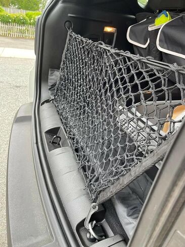 Rear Trunk Organizer Cargo Net for Jeep Patriot 2007-2017 – Envelope Style Cargo Net for SUV - Premium Mesh Elastic Car Trunk Organizer Vehicle Carrier Storage–Compatible with Patriot in Saudi Arabia
