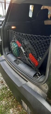 Rear Trunk Organizer Cargo Net for Jeep Patriot 2007-2017 – Envelope Style Cargo Net for SUV - Premium Mesh Elastic Car Trunk Organizer Vehicle Carrier Storage–Compatible with Patriot in Saudi Arabia