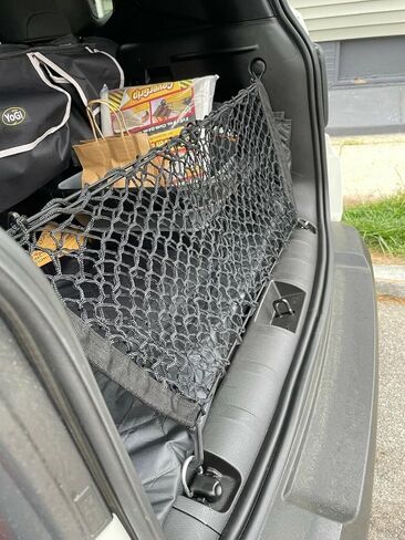 Rear Trunk Organizer Cargo Net for Jeep Patriot 2007-2017 – Envelope Style Cargo Net for SUV - Premium Mesh Elastic Car Trunk Organizer Vehicle Carrier Storage–Compatible with Patriot in Saudi Arabia